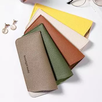 1 шт. портативный чехол для хранения очков сумка из искусственной кожи футляр для очков сумка для очков солнцезащитные очки серый