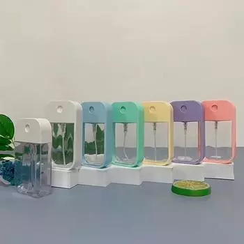 1 шт. Портативный мини-бутылочка для дезинфекции рук с ароматом, многоразового использования, с распылителем, пустой косметический контейнер 45ml