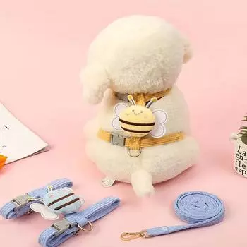 1 шт., портативный поводок для собак на грудь, для прогулок, для маленьких и средних собак, принадлежности для домашних животных S жёлтый