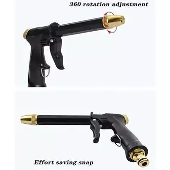 1 шт. Портативный распылитель высокого давления для шланга, регулируемый бытовой многофункциональный инструмент для очистки садового шланга высокого давления