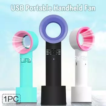 1 шт. портативный вентилятор Mini USB портативный складной перезаряжаемый тихий вентилятор для путешествий на открытом воздухе зелёный