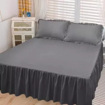 1 шт., постельное белье, юбка с 2 наволочками, свадебное покрывало, простыня, наматрасник, полная кровать Twin Queen King Size, простыни 150x200cm