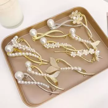 1 шт., поворотный зажим из сплава, белые зажимы, аксессуары для волос для женщин, девочек, заколки для макияжа