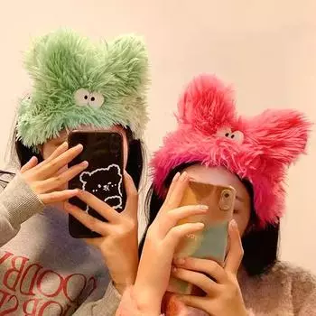 1 шт. повязка на голову Bamine цветная плюшевая повязка на голову забавные аксессуары для волос