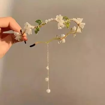 1 шт. повязка на голову с искусственным жемчугом Convallaria, женские праздничные аксессуары для волос, аксессуары для волос, подходит для праздничного повседневного использования, т