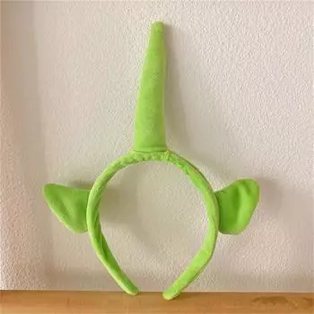 1 шт., повязка на голову с изображением телепузиков, повязка на голову с героями мультфильмов, милая заколка, аксессуары для волос зелёный