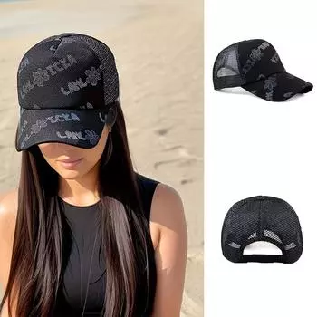 1 шт. Повседневная бейсболка унисекс, шляпа дальнобойщика с дышащей сеткой, хлопковая кепка