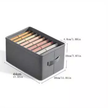 1 шт., ПП доска для хранения брюк, ящик для хранения рубашки, утолщенный ящик для хранения отсеков 17,32*11,81*7,87 дюйма 9 Grids