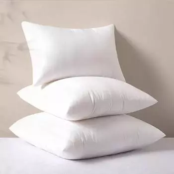 1 шт. ПП хлопковый сердечник нетканый полиэстер подушка подушка шея сердечник гостиничный пух шелковый хлопковый сердечник подушки подушки 45x45cm белый