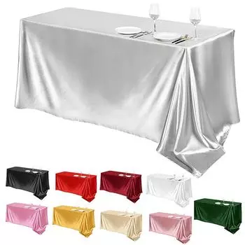 1 шт., праздничная вечеринка, однотонная юбка для стола, украшение для банкета, декор стола, простота, свадебный банкет, однотонный цвет 145cm*180cm