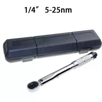 1 шт. Предустановленный динамометрический ключ 1/4 3/8 квадратный привод 5-25 / 19-110 Н.м двухсторонний точный храповой ключ ремонтный гаечный ключ ручной инструмент