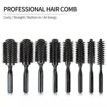 1 шт. Премиальная деревянная расческа для укладки волос - нейлоновая и щетинная щетка для всех типов волос, идеально подходит для сушки феном и завивки