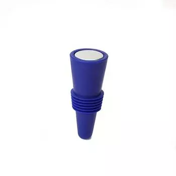 1 шт. Премиум-герметичная силиконовая пробка для винных бутылок для виски, шампанского и пива. Идеальный аксессуар для кухонного бара темно-синий