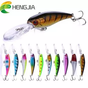 1 шт., приманка для дайвинга, лодка для ловли гольяна, рыболовные приманки HENGJIA, пластиковые воблер, рыболовные снасти