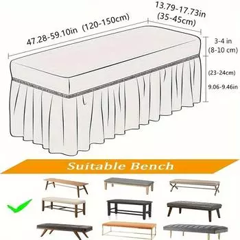 1 шт. принт пианино скамейка подушка чехол прямоугольный табурет чехлы для гостиной спальни 120-150cm