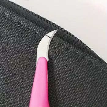 1 шт. приспособление для удаления швейных ниток с фиолетовой пластиковой ручкой и нитеобрезателем, подходит для швейных инструментов