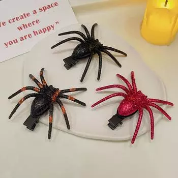 1 шт., привидение, косплей, черный паук, шпилька для волос для дома, вечеринка на Хэллоуин, заколки для волос, аксессуары для волос, принадлежности для вечеринок A3