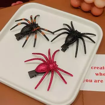 1 шт., привидение, косплей, черный паук, шпилька для волос для дома, вечеринка на Хэллоуин, заколки для волос, аксессуары для волос, принадлежности для вечеринок