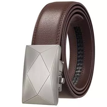 1 шт. призматический мужской ремень корейской версии Tide автоматическая пряжка мужской ремень из коровьей кожи модный ремень Ly36-1339-1 100-135CM