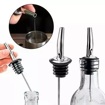 1 шт., пробка для бутылки вина из нержавеющей стали, дозатор, дозатор, устройство для розлива вина, виски, барные инструменты, кухонный гаджет чёрный