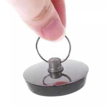 1 шт., пробка для ванны из нержавеющей стали, простая в использовании резиновая пробка для слива воды, кухонный аксессуар для ванной комнаты, пробка для ванны