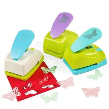 1 шт., пробойники для альбомов с бабочками, ручной резак для карт, ремесло, ситцевая печать, сделай сам, цветочная бумага, дырокол для рукоделия, дырокол A