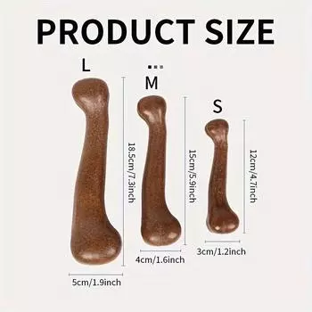 1 шт. прочная жевательная игрушка для собак - способствует здоровью зубов и десен - долговечная жевательная игрушка в форме косточки для собак всех пород товары для животных 12cm коричневый