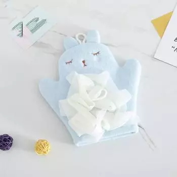 1 шт. прочное подвесное яркое детское банное полотенце детская перчатка отшелушивающий скраб для тела аксессуары для купания светло-розовый