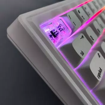 1 шт. прочные колпачки Xda Keycaps 1U идеально подходят для замены механической клавиатуры для игр и набора текста прозрачный