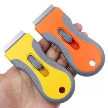 1 шт. прочные многоцелевые скребки для герметика, эффективное средство для удаления клея и краски, прочное средство для мытья окон, безопасное для поверхностей, домашнего использования, плитки и пола жёлтый