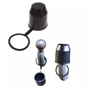 1 шт. прочный черный колпачок для буксировочного устройства каравана, автомобиля, прицепа, защитный чехол для шарового шарнира, универсальный 54 мм, автомобильный фаркоп, детали для крышки шарового шарнира