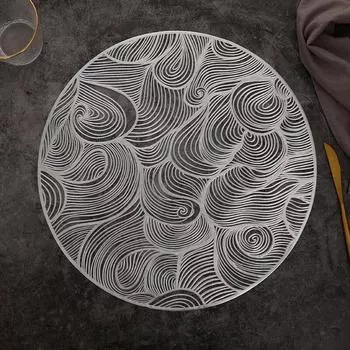 1 шт. прочный коврик для стола Hollow Clouds маслостойкий нескользящий кухонный коврик подставка под тарелку изоляционная подкладка чашка для кофе домашний декор 1PC золотой