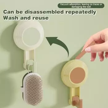 1 шт. прочный крючок с присоской без пробивного отверстия вакуумный клей на задней стороне двери ванной комнаты не оставляет следов настенный клей для ванной комнаты T жёлтый