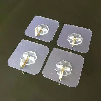 1 шт. Прочный крючок Вискозный Не оставляющий следов Настенный крючок, Можно выбрать несколько спецификаций для подвешивания Настенная пряжка