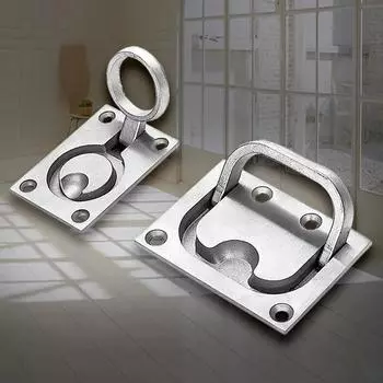 1 шт. прочный люк для палубы морской лодки из нержавеющей стали 304, ручка для подъема с кольцом, дверные ручки, ручки с кольцом