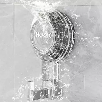 1 шт. прочный присоска-крючок без пробивного отверстия вакуумный клей на задней стороне двери ванной комнаты не оставляет следов настенный клей для ванной комнаты серый