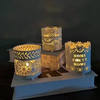 1 шт. проекция для вечеринки со свечами, украшение подсвечника, постный фестиваль, украшение дома, фестиваль освещения