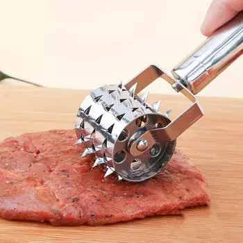 1 шт. Профессиональная игла для размягчения мяса из нержавеющей стали, кухонные принадлежности, аксессуары для приготовления пищи, игла для размягчения стейка, реброломатель 1PCS