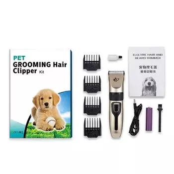 1 шт., профессиональная машинка для стрижки волос для собак, электрический триммер для ухода за домашними животными, USB перезаряжаемая бритва для кошек, машина для стрижки животных