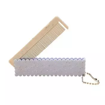 1 шт. профессиональная мультяшная расческа для волос с зеркалом, портативная складная щетка для волос, компактная карманная сумка, дорожные расчески для волос белый