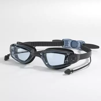 1 шт. профессиональные очки для плавания, очки для плавания с берушами, зажим для носа, гальванизированные, водонепроницаемые, силиконовые, 4,5 см