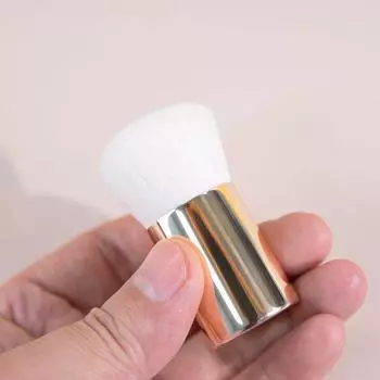 1 шт. Профессиональные плоские кисти для макияжа, пудра, жидкий крем, тональная основа, кисть для румян, консилер, контурная кисть для макияжа лица золотой