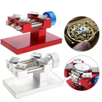 1 шт. Профессиональный инструмент для снятия безеля часов, инструмент для открывания задней крышки верстака, инструмент для ремонта деталей часов для часовщика, красный/серебристый красный
