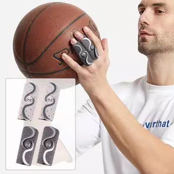 1 шт. Профессиональный спортивный защитный щиток для пальцев с двойной пружинной поддержкой, открытый дизайн, баскетбольный волейбольный бандаж для пальцев S светло-серый