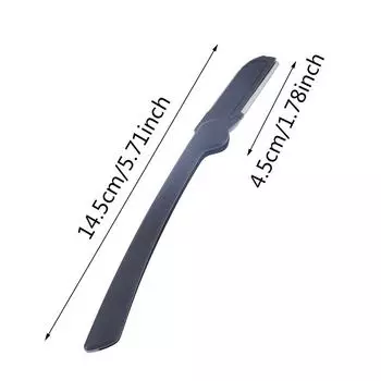 1 шт. профессиональный триммер, безопасное лезвие, формирующий нож, лезвия для бровей, триммер для бровей чёрный