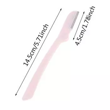 1 шт. профессиональный триммер, безопасное лезвие, формирующий нож, лезвия для бровей, триммер для бровей розовый