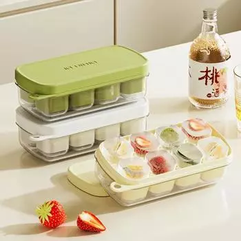 1 шт. Простая и безопасная форма для льда из экологически чистого пищевого силикона, легко моющаяся форма для кубиков льда, подходит для кухни белый