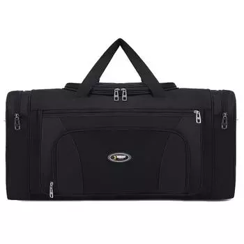 1 шт. Простая модная дорожная сумка, большая вместительная сумка через плечо с регулируемым ремнем, многофункциональная дорожная сумка чёрный