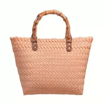 1 шт., простая пляжная сумка ручной работы, простая тканая большая сумка, ручная соломенная сумка для украшения, пляжная сумка для сотни, модная повседневная сумка для путешествий cane