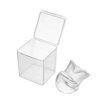 1 шт. Простая прозрачная силиконовая накладка на язык против храпа